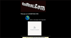 Desktop Screenshot of cavediver.com